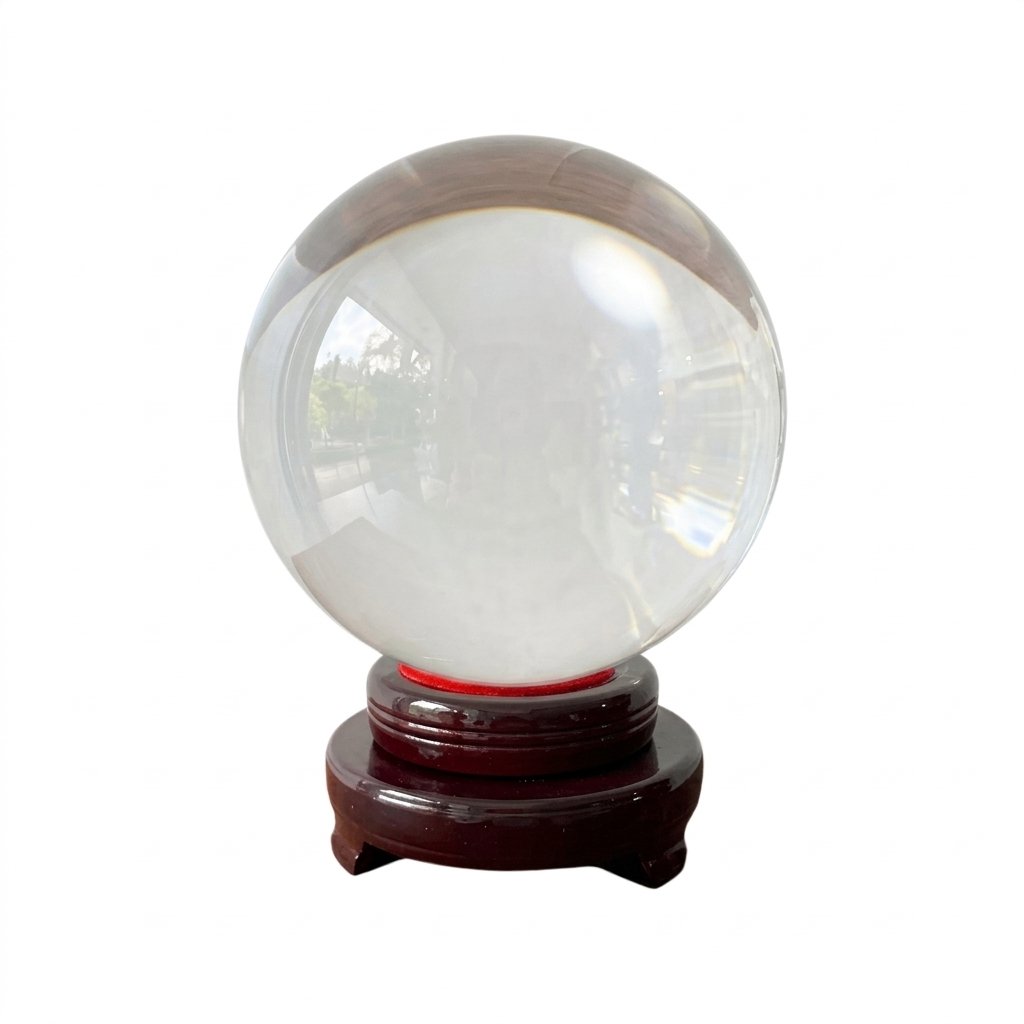 Esfera Vidrio Transparente 20 cm