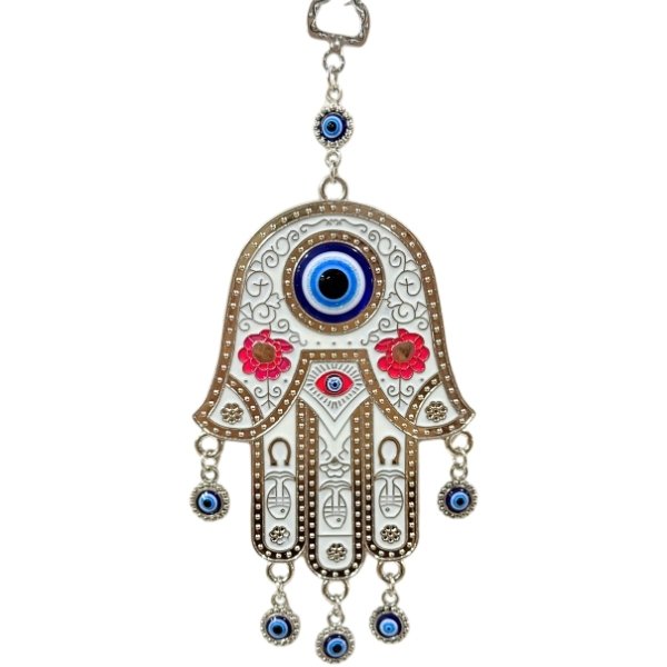 Colgante Mano Hamsa Ojo Turco Metal