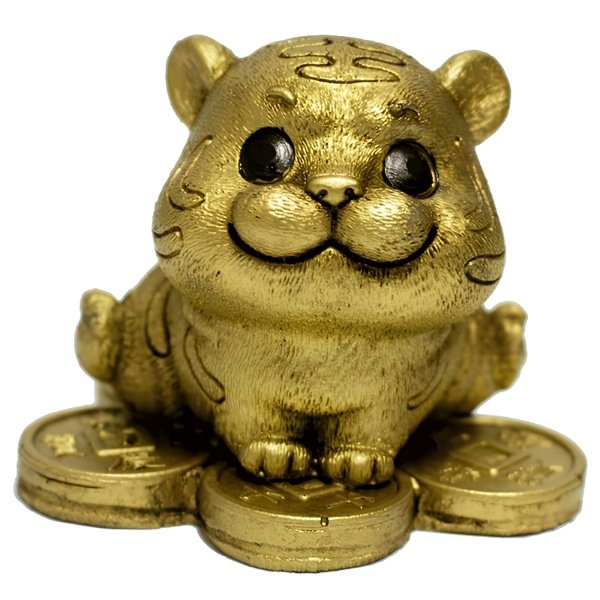 Tigre Bebe Posiciones Sobre Monedas - Imagen 2