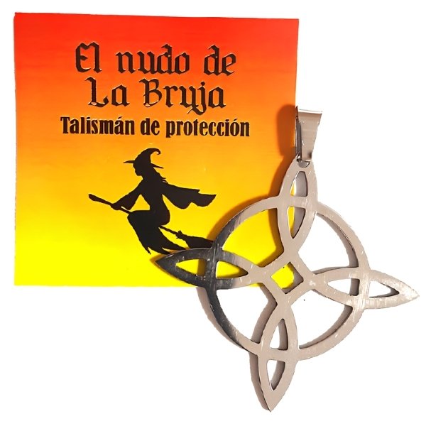 Dije Nudo De Bruja Acero 4 cm