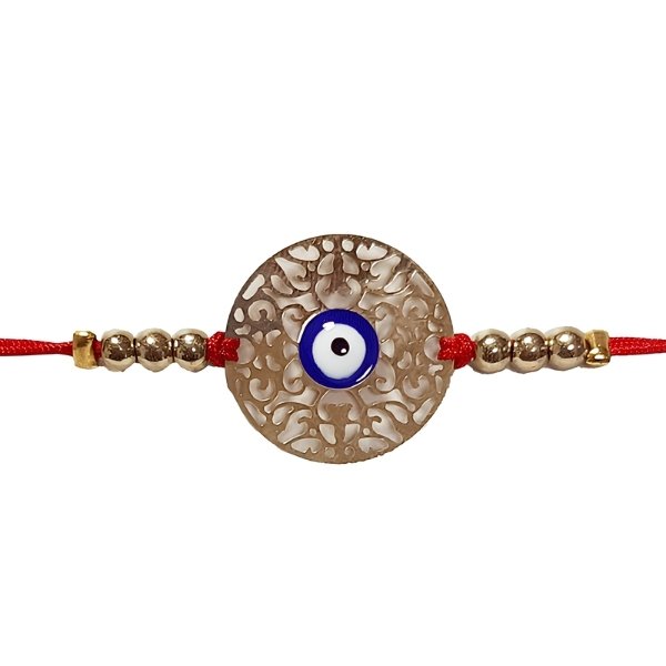 Pulsera Hilo Dije Arbol Vida Dorado