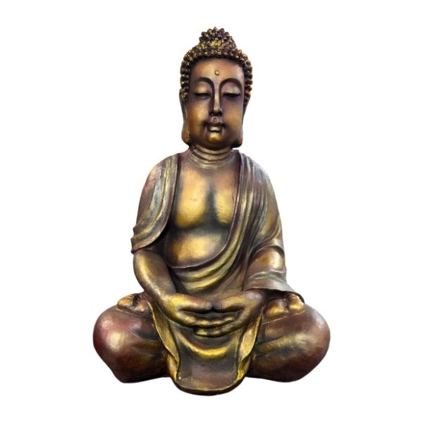 Buda Meditando Envejecido Grande