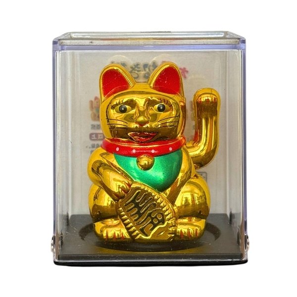 Gato Neko Solar Mini Dorado