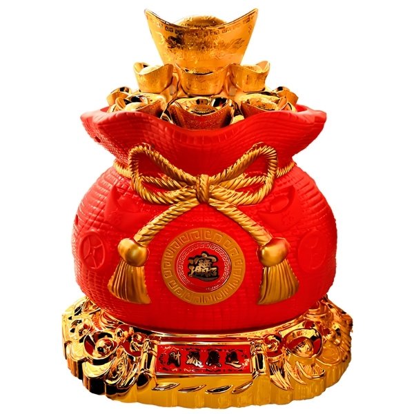 Bolsa De la Fortuna Roja Lingotes con Luz
