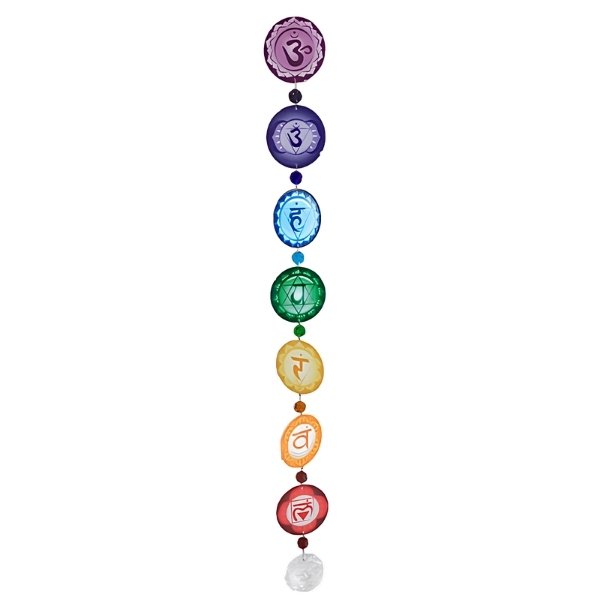 Tira 7 Chakras Metal Esfera facetada