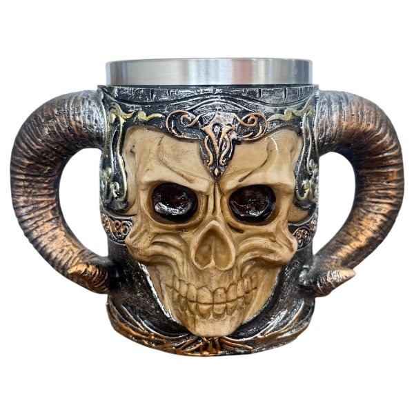 Mug Calavera Con Cuernos