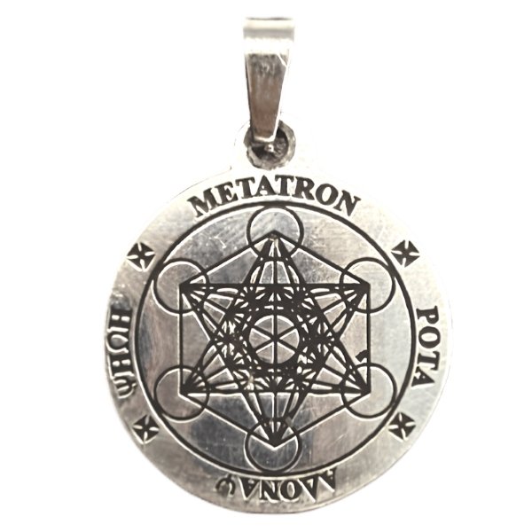 Dije Medallón Metraton Acero 2 cm
