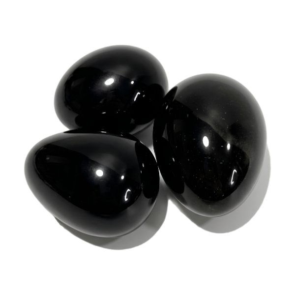 Huevo Yoni Cuarzo Obsidiana