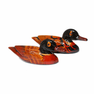 Patos x 2 Mandarin Plastico 8cm