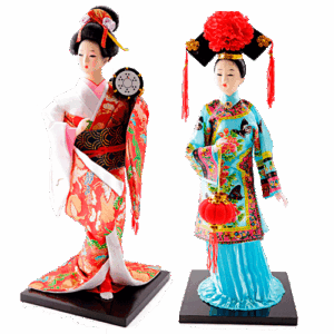Geisha Diseño Surtido China Base Madera 31 cm