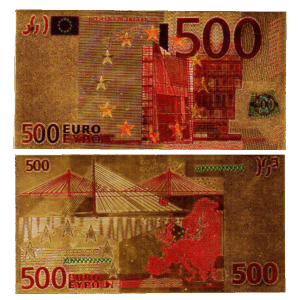Billete Euro Dorado