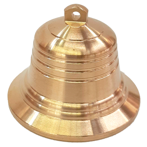 Campana Dorada Lisa Metal 6cm