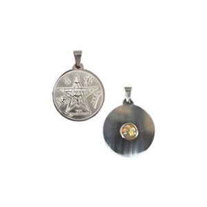 Dije Tetragrámaton 7 Metales Acero 2.5cm