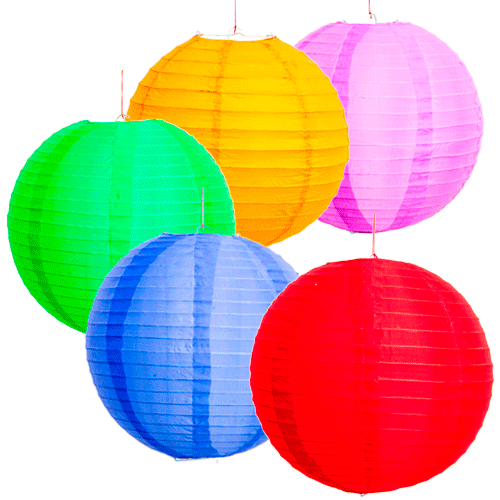 Globo Papel Colores