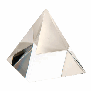 Piramide Transparente 9cm
