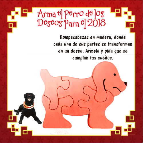 Rompecabezas Madera Año Del Perro