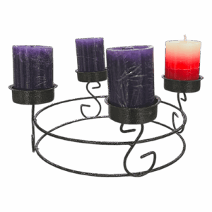 Candelabro Corona Adviento x 4 Cano