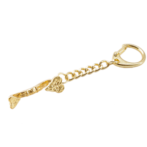 Llavero Feng Shui Ruyi Dorado 8 cm