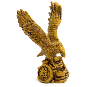 Aguila Sobre Moneda Poliresina Dorado
