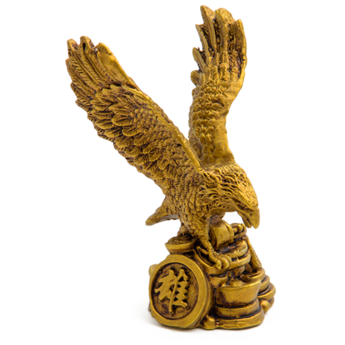 Aguila Sobre Moneda Poliresina Dorado