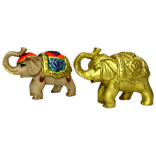 Elefante Vestido Om Poliresina Color