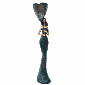 Mujer Candelabro Vestido Color 32cm
