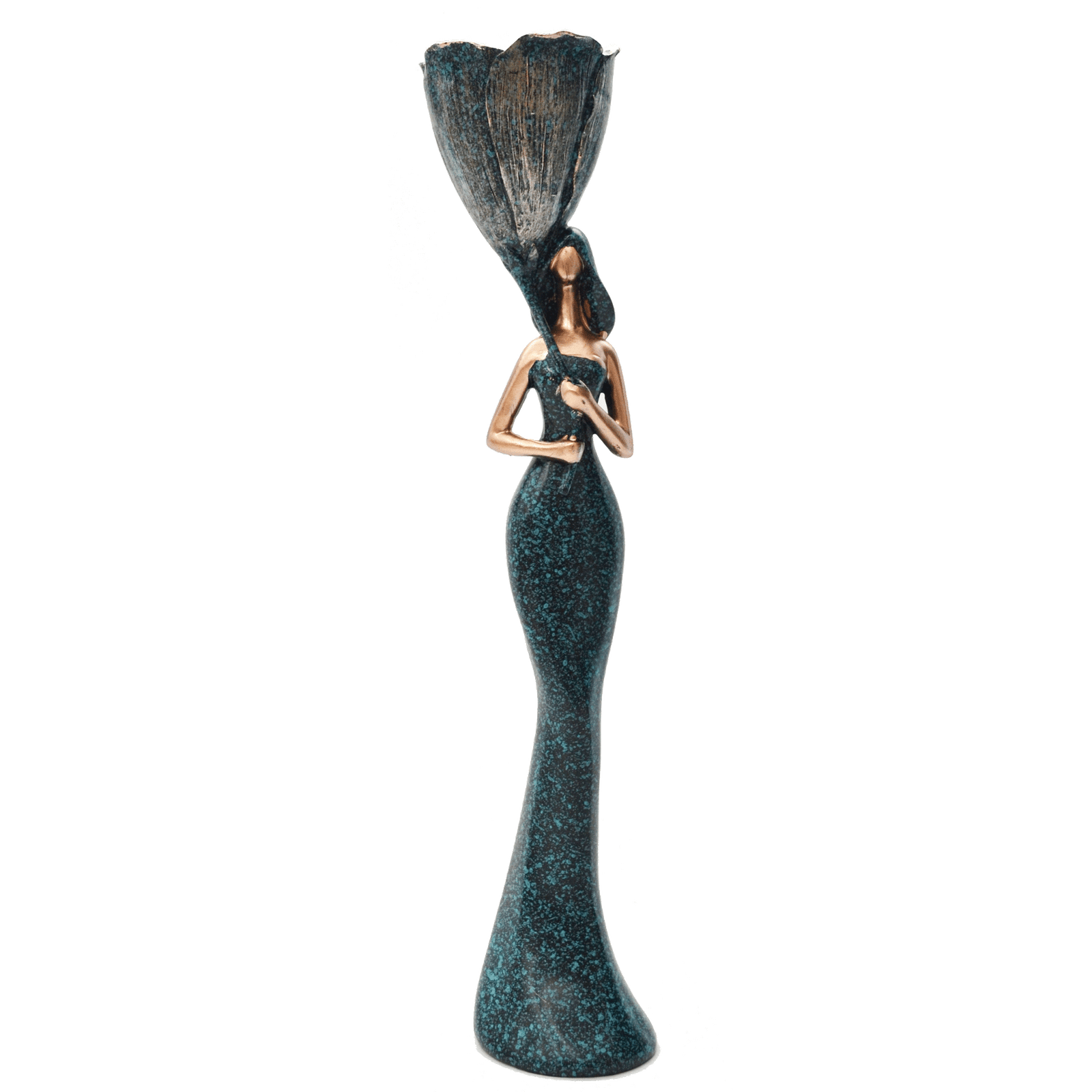 Mujer Candelabro Vestido Color 32cm