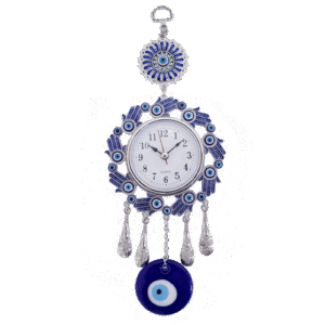 Ojo Turco Reloj Mano Fatima Azules Metal 27cm