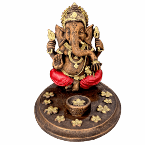 Porta Incienso Ganesh Ovalado Poliresina