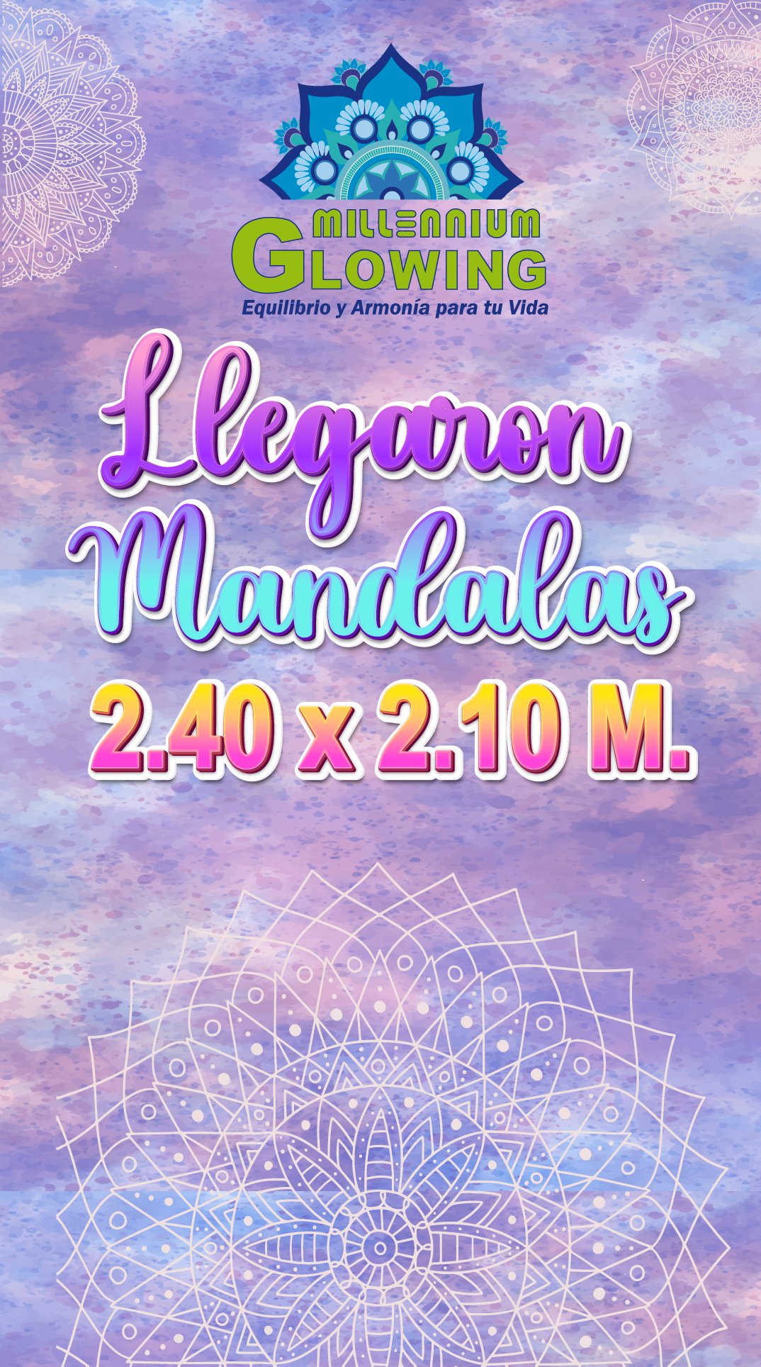 Mandala Estampadas Tela 240cm x 210 cm