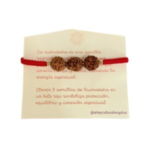 Manilla Tejida Semilla Rudraksha/Infinito