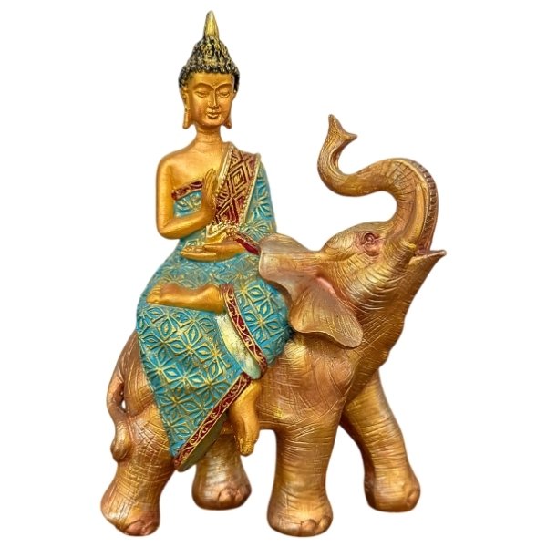 Buda Meditando Sobre Elefante